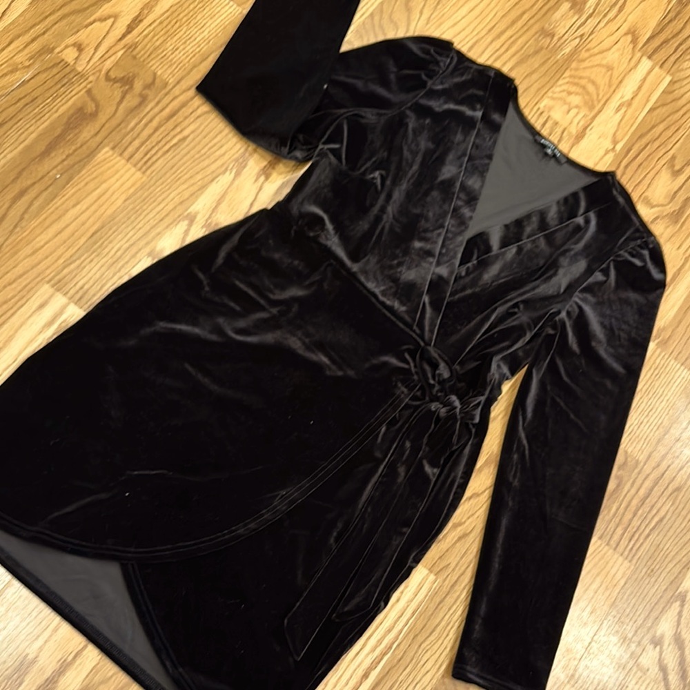 Velvet midi dress